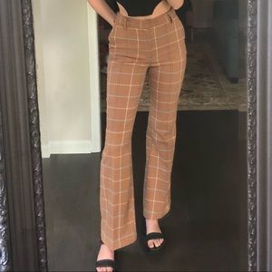 Plaid High Waisted Bell Bottoms